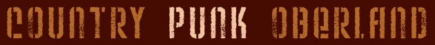Schriftzug Country Punk Oberland